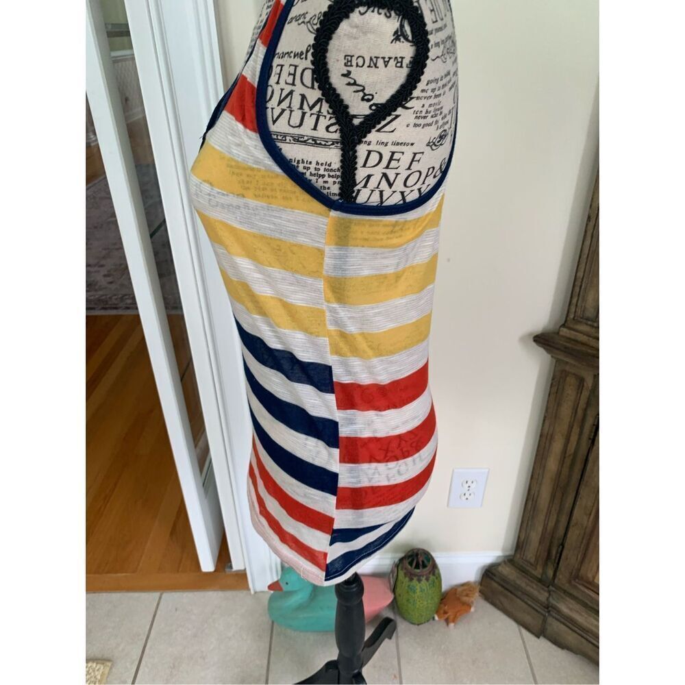 ColStory Razor Back Striped Tank NWOT - Picture 2 of 10